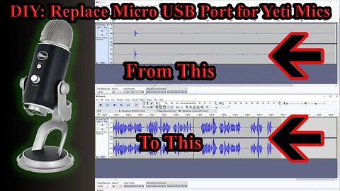 DIY: Blue Yeti Mic Audio Fix - Replacing the USB Port