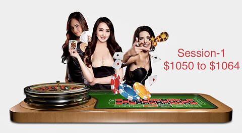 Session 1 l One of the Best Casino Wining Strategy | Join My Roulette Journey from $1050 to $5000