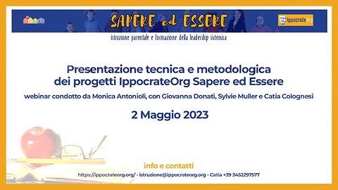 Webinar Metodologia Progetti Sé