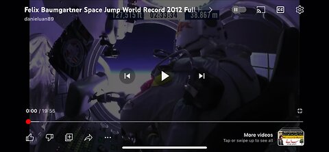 Jump from space world record