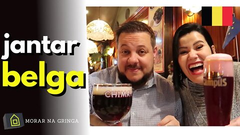 BELGICA - FICAMOS SURPRESOS COM ESSE JANTAR - morar na gringa vlog de viagem dicas de viagem férias