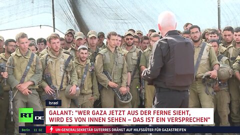 "Gaza von innen sehen": Israelischer Verteidigungsminister bereitet Soldaten auf Bodenoffensive vor