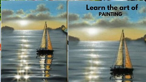 Sunrise Seascape / Acrylic Painting for Beginners / STEP by STEP