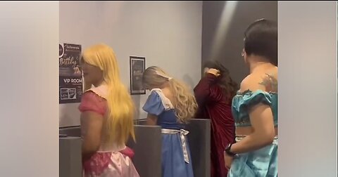 Disney Princesses at the Urinal