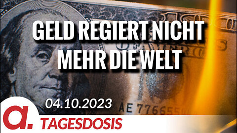 Geld regiert nicht mehr die Welt | Von Hans-Jürgen Geese