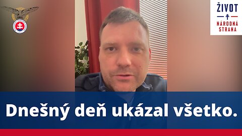 Taraba: Dnešný deň ukázal všetko