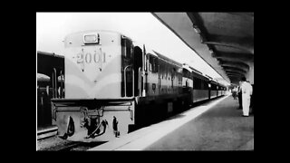 Locomotiva Diesel 2001 na Estrada de ferro Leopoldina na Estação Mauá