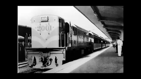 Locomotiva Diesel 2001 na Estrada de ferro Leopoldina na Estação Mauá