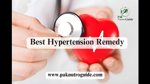 Best Hypertension Remedy