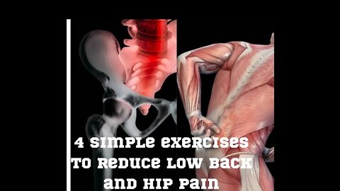 4 effective exercises to reduce low back and hip pain (For long sitters especially)