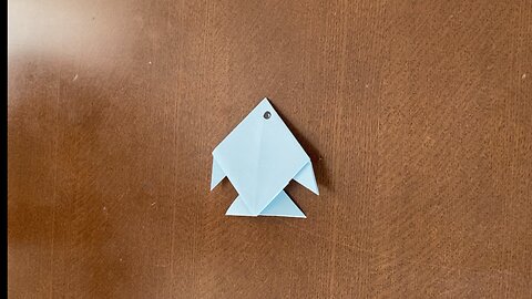 Paper craft. How to make paper fold fish.