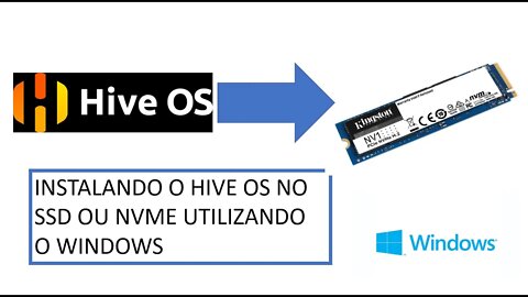 Como instalar o HiveOS no SSD ou NVME - Método Windows