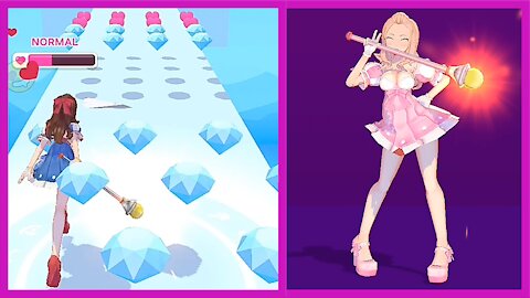 Magical Girl Run 16 💓New Game 🔮 #mobilegames All Levels 3D Game Gameplay (iOS & Android)