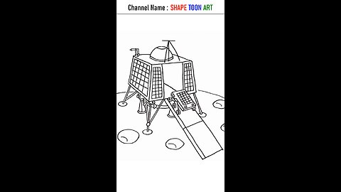 Chandrayaan 3 Vikram lander drawing easyHow to draw chandrayaan 3 - #chandrayaan3 #vikramlander