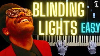 The Weeknd - Blinding Lights | EASY Piano - Hands Tutorial