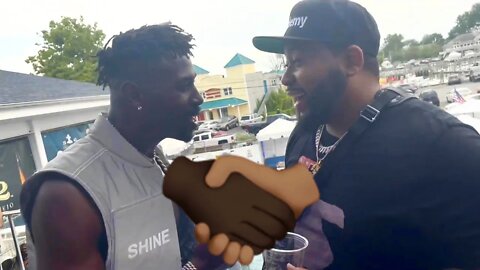 @Antonio Brown & @DJ Akademiks Bond In Jersey