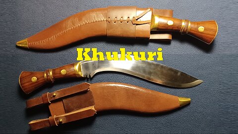 SHOW AND TELL 152: Replica Khukuri खुकुरी , modern copy Kukri, "INDIA".