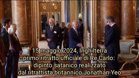 UK, SATANISMO: ritratto Re Carlo III, artista Jonathan Yeo, Windsor