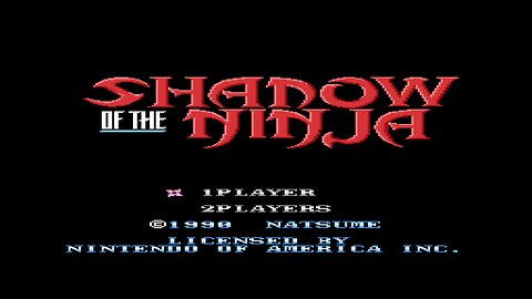 Shadow of the Ninja - Full Playthrough - NES 1990