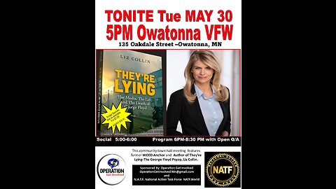 Author LIZ COLLIN in Owatonna, MN @ the VFW