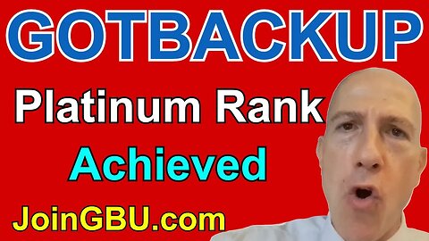 GOTBACKUP: Platinum Rank Achieved