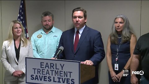 Gov. DeSantis speaks at Dept. of Health Office in Fort Myers