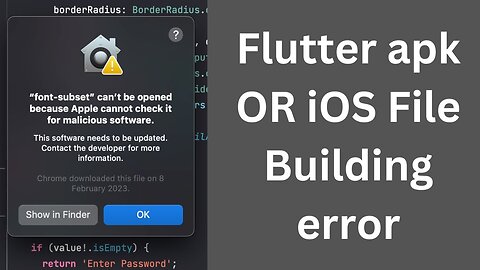 [SOLVED] font subset” can’t be opened flutter (2023) | Flutter Smashers