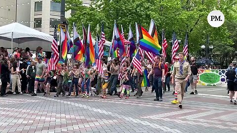 BREAKING: Seattle Pride Parade kicks off being led by children with Scouts of America.