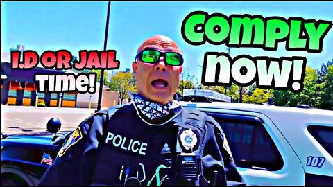 Cop LOSES IT! I.D refusal!