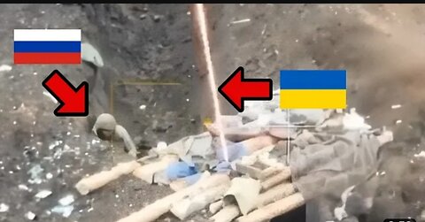 Ukrainian troops blast Russian tanks with rifles from trenches in first-person footage