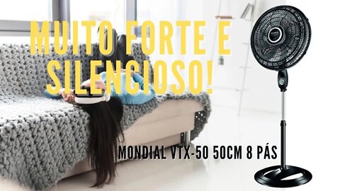 Ventilador de Coluna Mondial 50cm 8 Pás VTX-50 Unboxing, Montagem e Teste, Resenha | GeekMedia