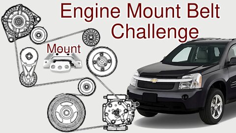 Replacing Belt With Engine Mount in The Way Chevrolet Equinox