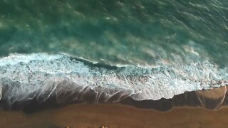 Ocean Sea Waves Drone Aerial View Free stock footage Free HD Videos no copyright