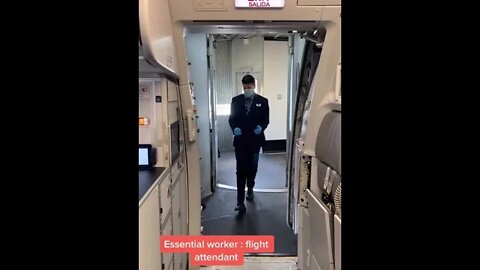 Flight Attendant First Day back after being furloughed #Shorts