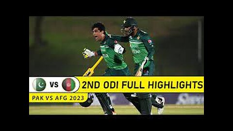 Pakistan vs Afghanistan 2nd ODI Full Match Highlights