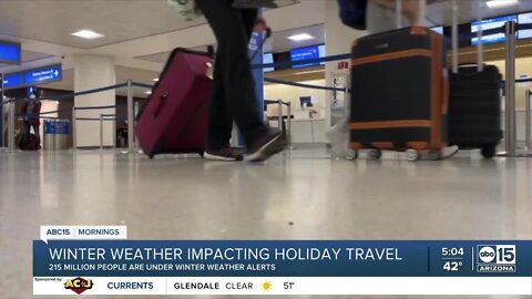 Millions of Americans under winter weather alerts during holiday travel surge