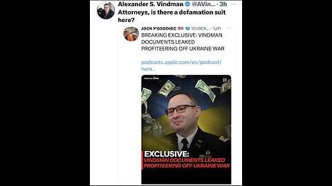 Alexander Vindman UKRAINE -Hunter -Toxic Water -Target Unvaxed -Dem Mayor Pedophile -Flynn -Dorsey