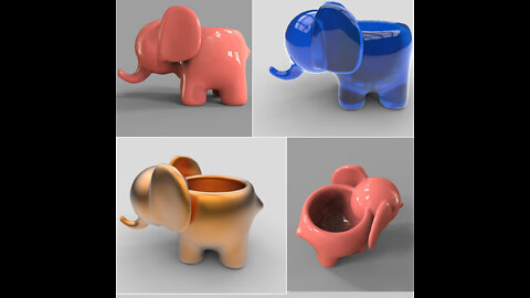 Elefant Ashtray