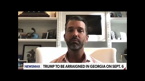 DON TRUMP JR💚🍀🇺🇸DISCUSS ABOUT PRESIDENT TRUMP MUG SHOT IN GEORGIA💜🇺🇸🏅🗽⭐️