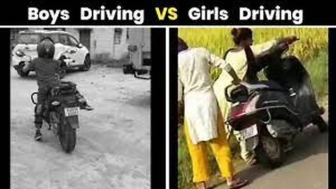 Girls vs. Boys Driving Challenge