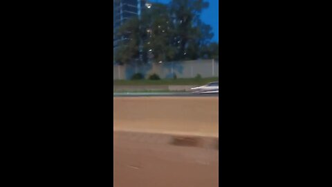 Cyclist On Highway 401 Toronto