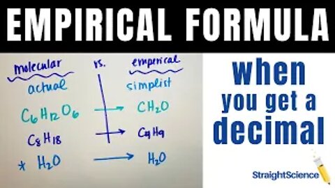 Empirical Formula when There's a Decimal - How to Get Whole Numbers for your Empirical Formulas