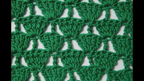 How to crochet column shell stitch short tutorial by marifu6a