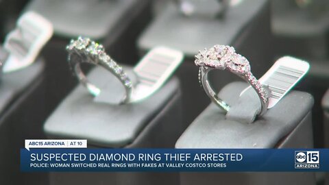 Mesa woman charged with stealing diamond rings from multiple Valley Costcos