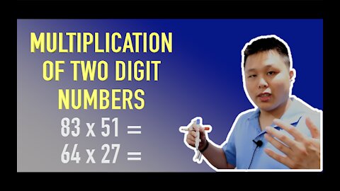 Multiplication of Two Digit Numbers (HOW TO) - Conceptually vs Procedurally | CAVEMAN CHANG