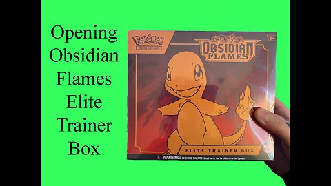 Opening Obsidian Flames Elite Trainer Box