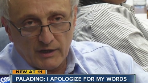 Paladino: " I apologize for my words"