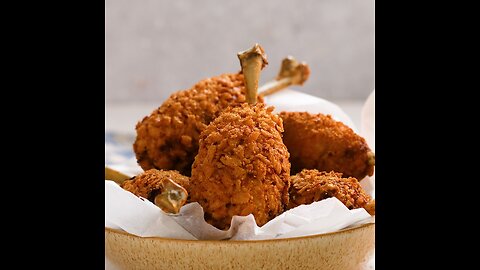 Cheesy chicken drumsticks poppers