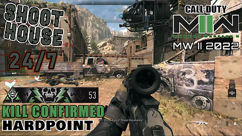 PS5 | Shoot House 24/7 - Kill Confirmed & Hardpoint | Call of Duty: Modern Warfare II 2022 - COD MP