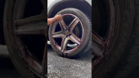 Satisfying Wheel Cleaning | Shorts